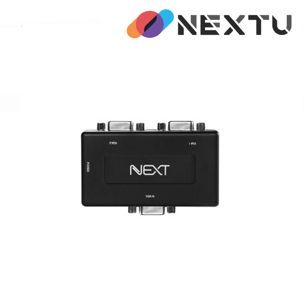 NEXT-2302VSP 1:2 VGA 모니터분배기/PC 1대의 VGA영상을 2대의 디스플레이(모니터/TV/빔프로젝터)에 출력