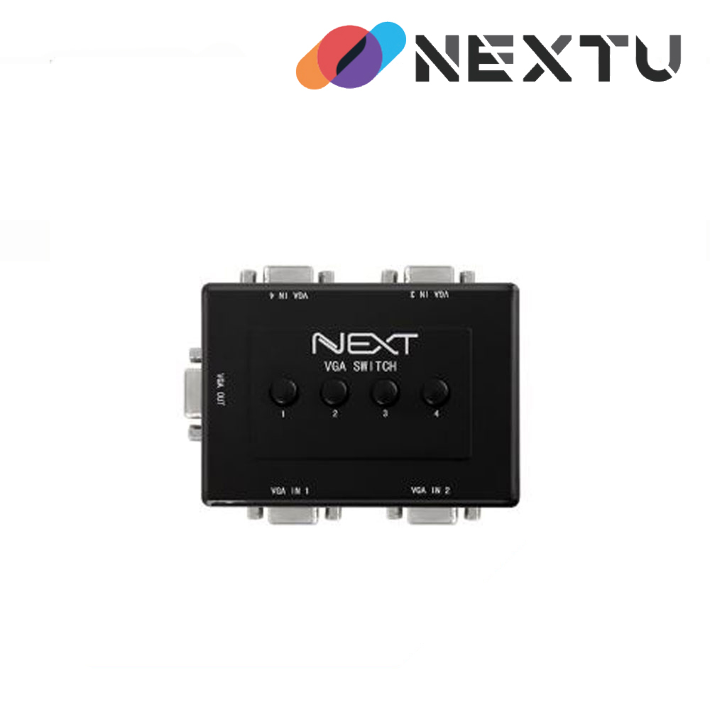 NEXT-2404VSW 4:1 VGA 모니터스위치(4PC를 1Monitor로 선택하여 사용)
