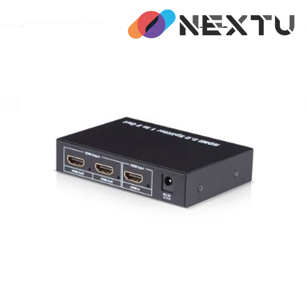 NEXT-402SP4K60 UHD 1:2 HDMI2.0 분배기/4K x 2k@60Hz /EDID 딥스위치/HDMI v2.0/HDCP지원/3D
