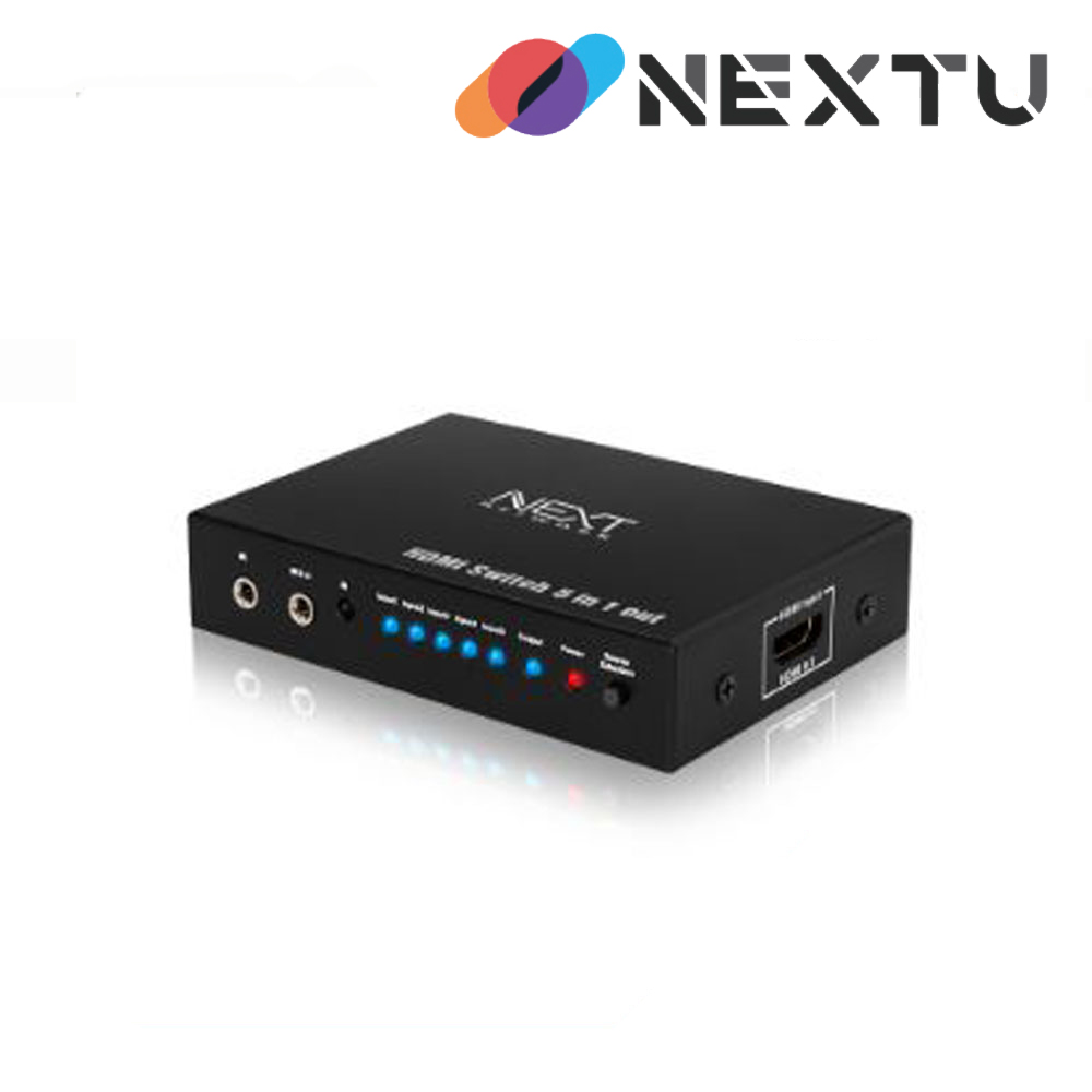 NEXT-405SW4K60 5:1 4K UHD HDMI2.0 모니터스위치 / HDCP2.2지원 / 4096 x 2160@60Hz지원