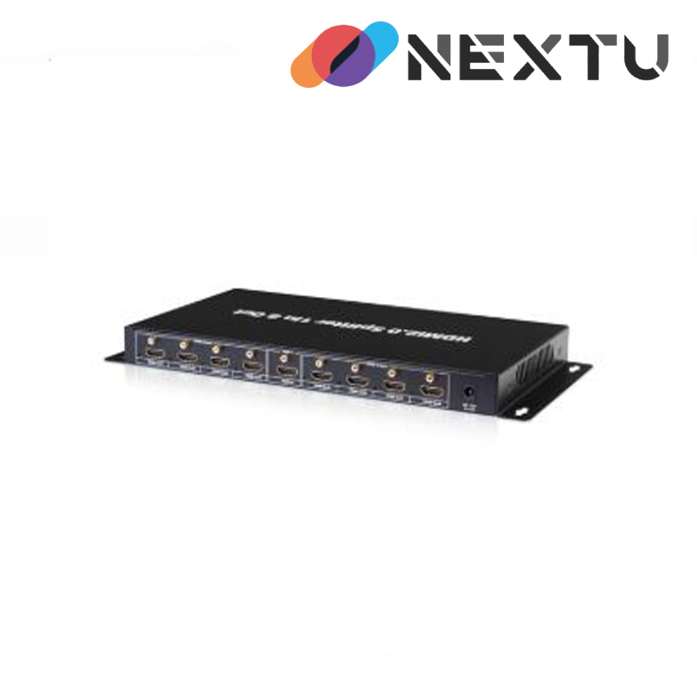 NEXT-408SP4K60 UHD 1:8 HDMI2.0 분배기/4K x 2k@60Hz /EDID 딥스위치/HDMI v2.0/HDCP지원/3D