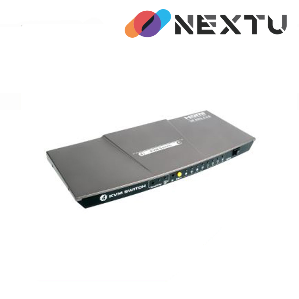 NEXT-7204KVM-4K 4:1 USB HDMI v2.0 4K@60Hz KVM Switch / 4대의 PC를 하나의 키보드, 마우스로 모니터 공유