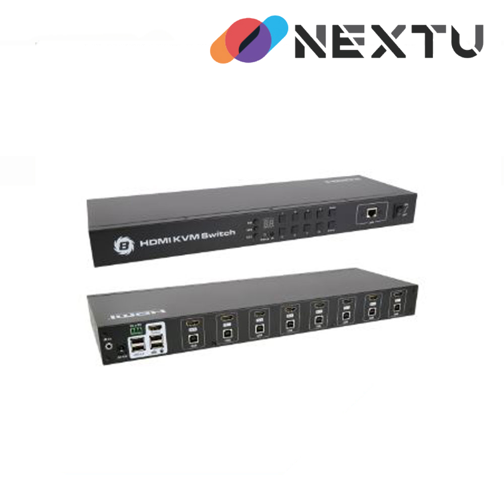 NEXT-7208KVM 8:1 USB HDMI v1.4 1080P KVM Switch / 여덟대의 PC를 하나의 키보드, 마우스로 모니터 공유
