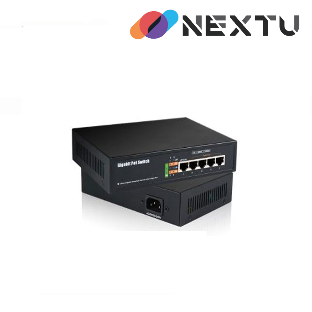 NEXT-POE3005GF 10/100/1000Mbps 5포트 With 4포트 POE스위치(65W)