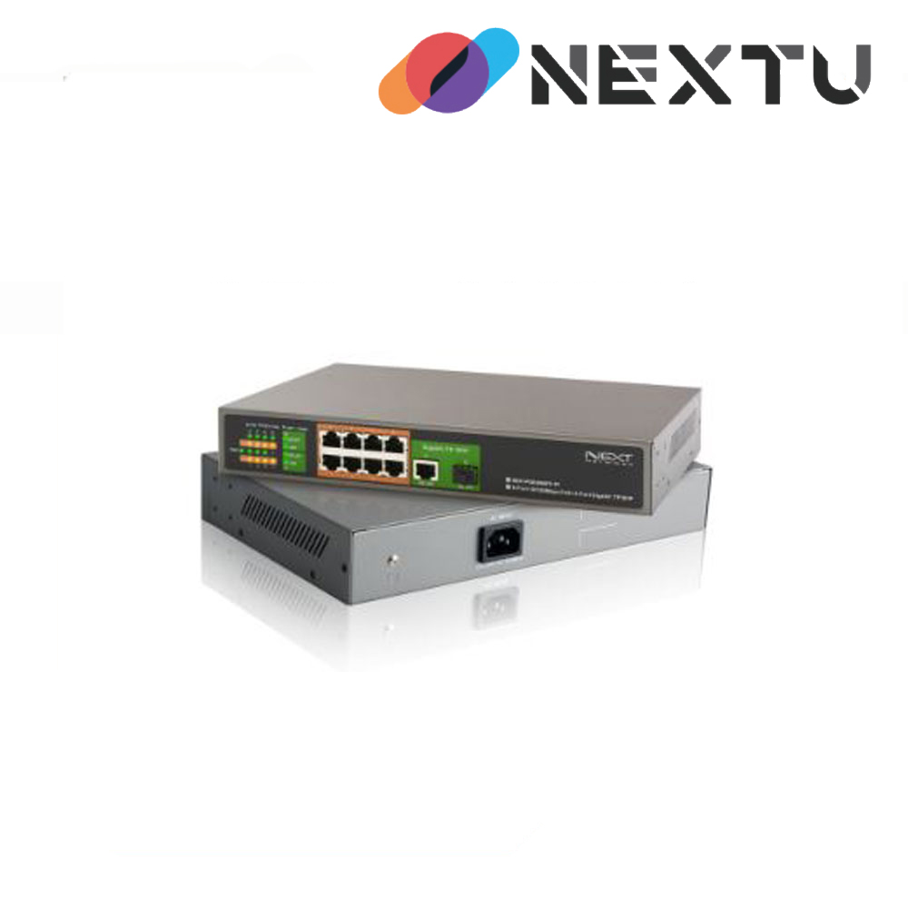 NEXT-POE308SFP-TP 10/100M 8포트 POE With SFP 1포트 + Gigabit TP 스위치허브 150W용량(전원공급 + 데이터 송수신)
