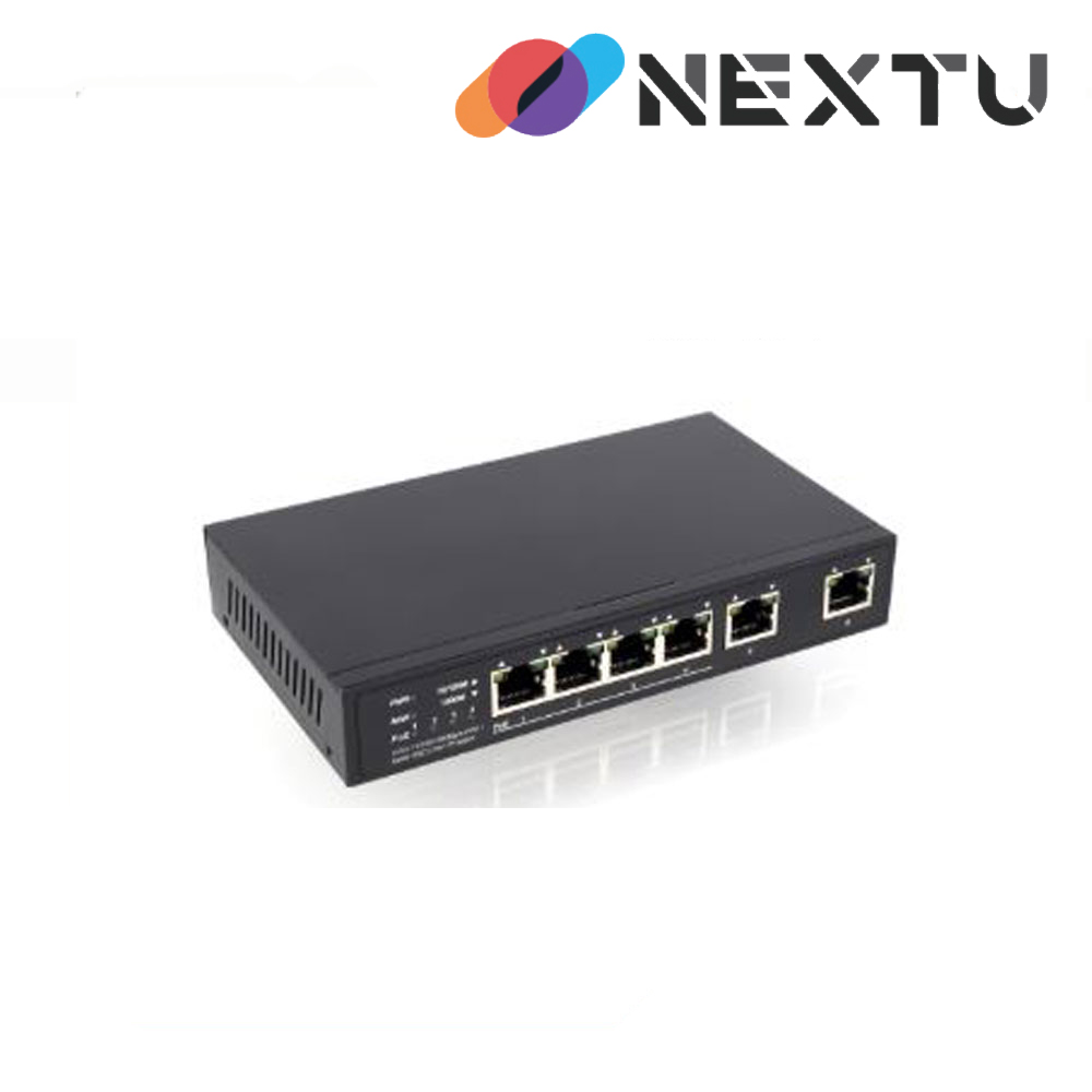 NEXT-POE6006GF-60 Port 10/100/1000T POE + 2-Port 10/100/1000T Gigabit Switch 60W / VLAN isolation기능지원