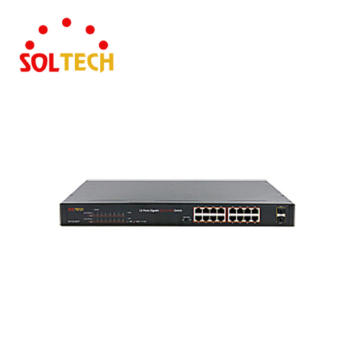 SFC516HP 솔텍 기가 16포트 POE허브