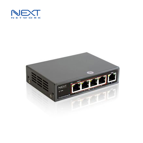 NEXT-POE6005F 10/100/1000M 5포트 Extender POE스위치/UTP 최대250m POE사용
