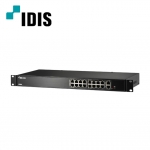 아이디스 DH-2018P 16포트 PoE 스위치 허브 IDIS CCTV