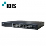 아이디스 DH-2026PFN 24포트 PoE 기가바이트 스위치 허브 (GPS NTPServer) IDIS CCTV